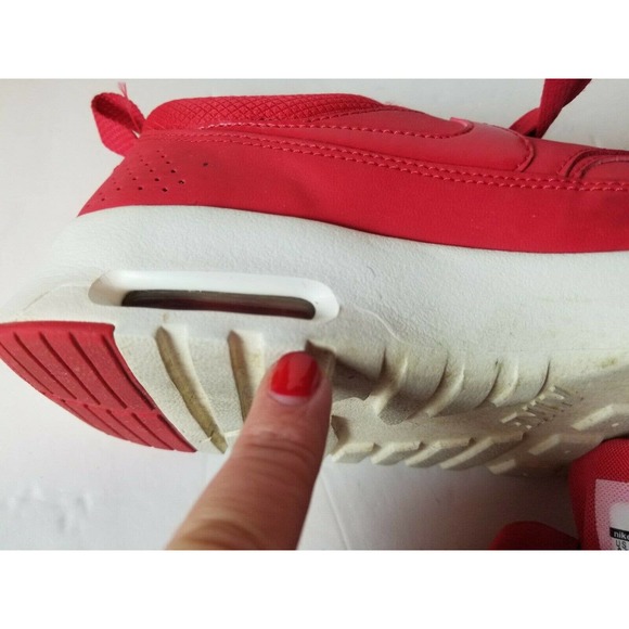 Nike Air MAX Women 8.5 Red White Sneakers Thea Prim 616723 Road Running - Picture 5 of 8